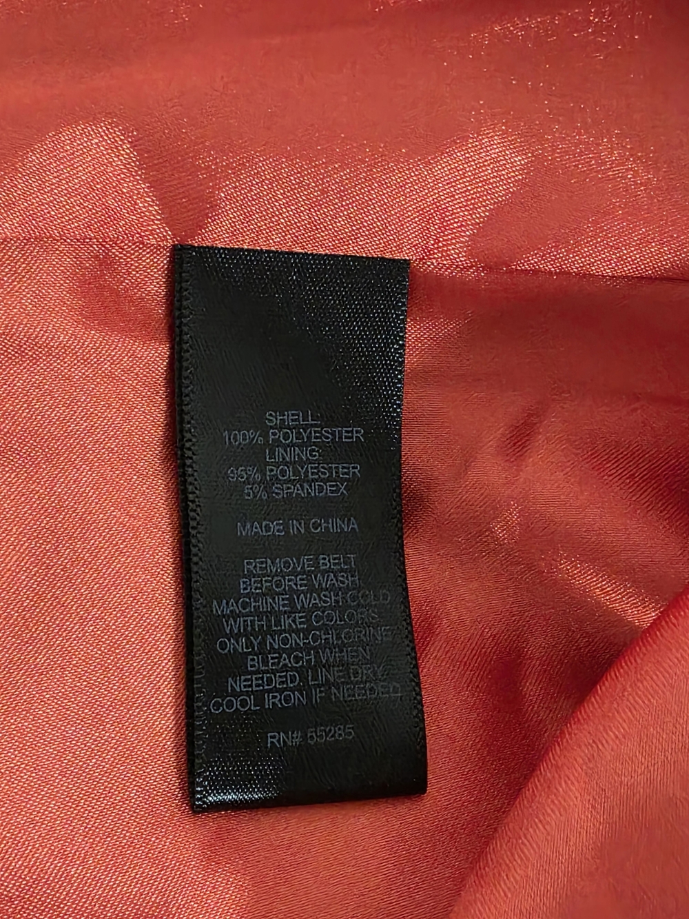 Express Coral Stripe Halter Fit & Flare Dress Tie Waist Keyhole Neckline | Sz S - Picture 11 of 12